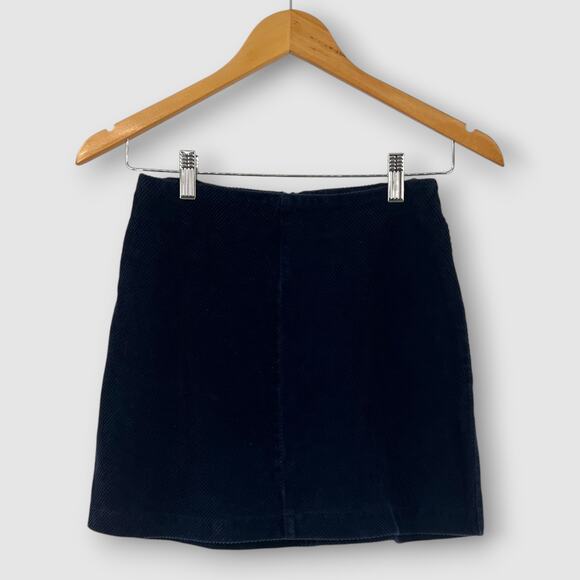 Vintage Dresses & Skirts - 90s Y2k Vintage 5-7-9 Corduroy Mini Skirt Size 1